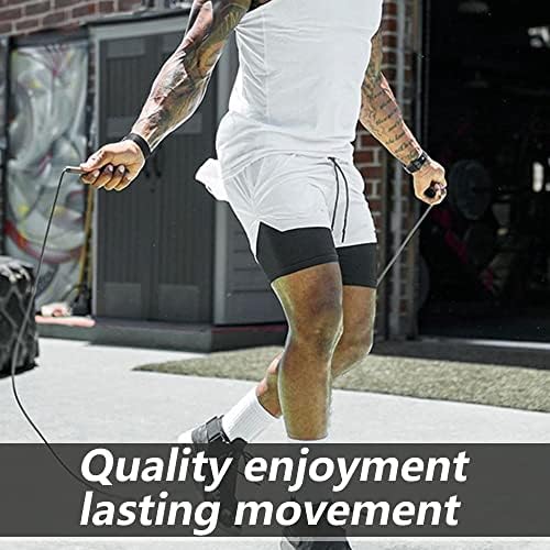 JWJ Men's Running Athletic Workout Sports Mens 2 em 1 shorts academia respirável curta para homens com bolso