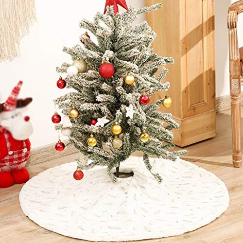 Gyh Christmas Tree Saliações Branca Salia de Árvore de Natal, Decorações de Festas de Natal de 35 polegadas/48