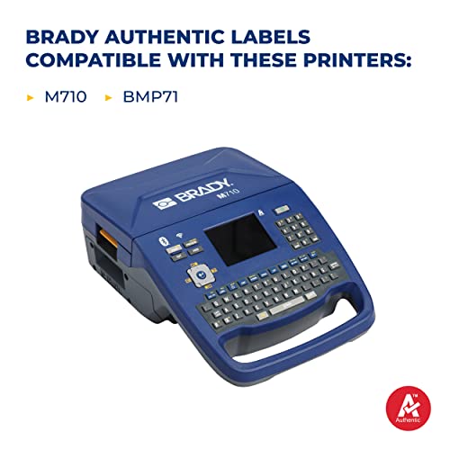 Brady All Weather Fita de etiqueta de vinil adesiva permanente para impressoras M710 e BMP71-2 x 50 ', Gray.