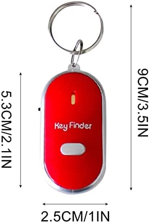Wenini Key Finder Keychain LED Light Tocha Remote Sound Control Lost Finder Key Whistle Sound