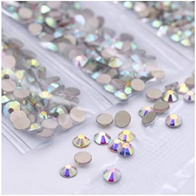 1728pcs botão dourado branca unhas de unhas stromestons glitter cristal gems 3d dicas decorações por