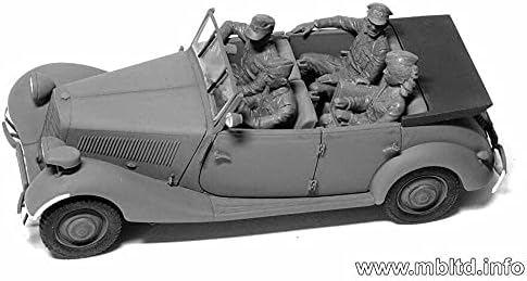 Homens militares alemães 1939-1945 Segunda Guerra Mundial 1/35 Kit de Modelo de Modelo de Plástico