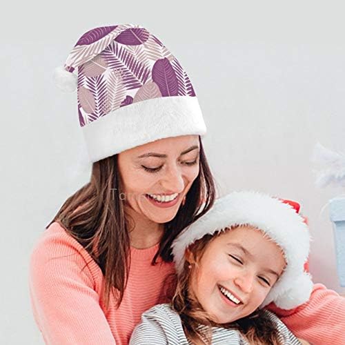 Chapéu de Papai Noel de Natal, Palmeiras tropicais Hat de Natal para adultos, Hats de Natal de