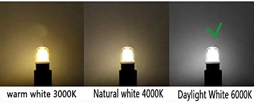 3W G4 Lâmpadas LED Cerâmica G4 Base bi-pino 30W Bulbo de halogênio equivalente, 110V Dimmable, 6000k Daylight
