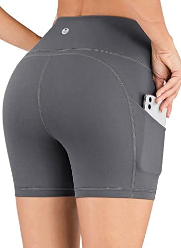 Iuga Yoga Shorts para mulheres com bolsos 8 /5 shorts de moto