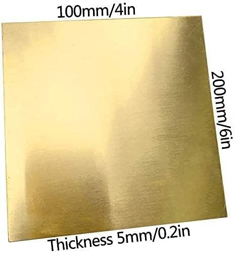 Folha de cobre Yiwango folha de latão de papel espessa 0. 2 polegadas tamanho 12x12 polegadas para artesanato de metalworking diy, várias especificações folhas de cobre de bronze