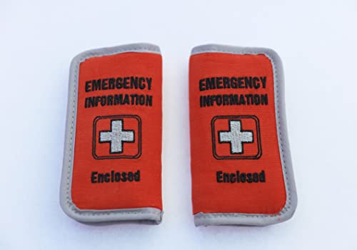 Tags tags ombreiras da correia do assento do carro para bebês/filhos, em caso de emergência