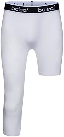 Baleaf 3/4 jovens meninos compressão perneiras de treinamento atlético Capris calças calças infantil camada