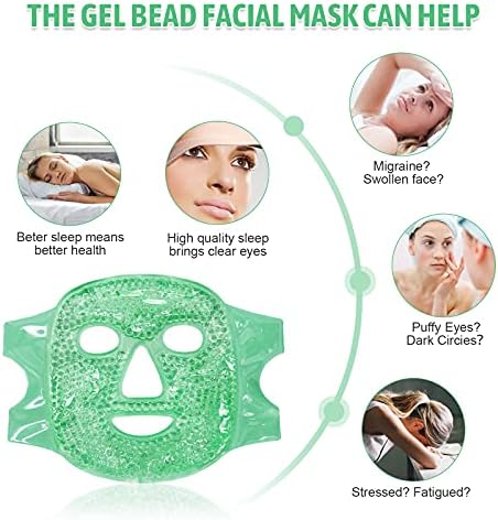 Kit de Presente de Máscara de Presente de Gel de Gel de Gel 2pcs reutilizável Koltech, Terapia com máscara