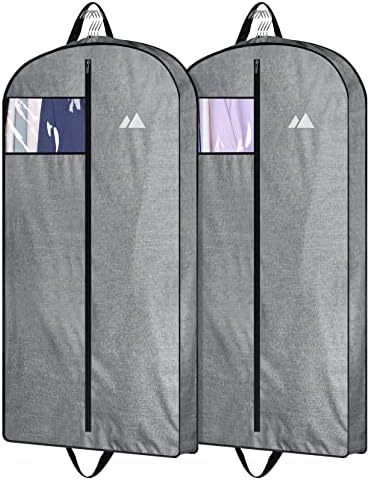 Misslo 43 Sacos de vestuário para viagens pesados ​​para pendurar sacolas para roupas para armazenamento de armário