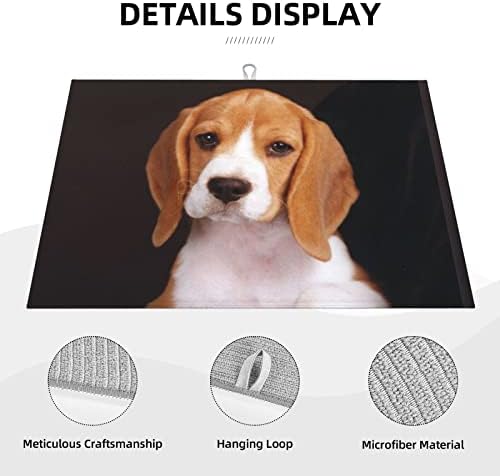 Ovamente o cão de estimação Beagle Papada de secagem de cozinha impressa Microfiber Polícia de