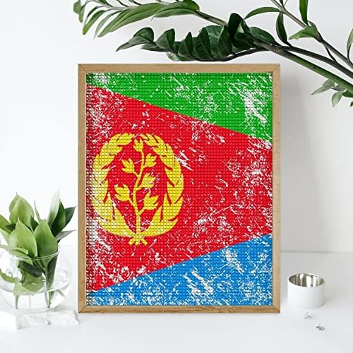 Eritrea retro bandeira de diamante kit de pintura de arte imagens diy full drill acessórios domésticos
