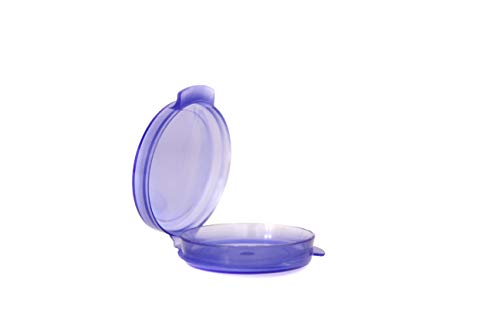 100 recipientes de testador de amostra de mini -mini -plástico de plástico transparente Purple 1/20 -