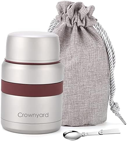 Crownyard-thermos para uma jarra de comida de sopa de boca larga e fria, frasco de alimentos