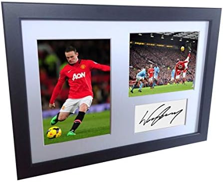 GOT DE PARTE DE TELAÇÃO BELA DE BLACO VS Man City Wayne Rooney Manchester United Foto autografado