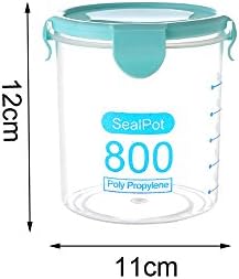 Recipiente de alimentos de vedação de Huhushop 600/800/1000ml de contêineres de alimentos selados de plástico de