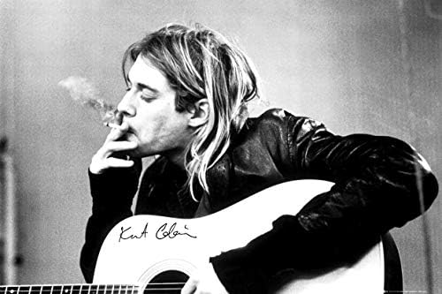 Kurt Cobain Fumando pôster PSA033767