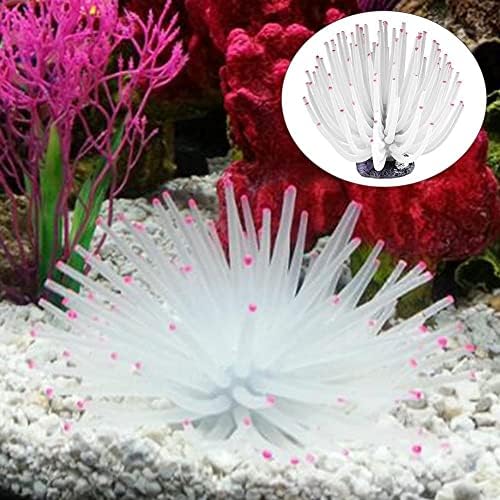 N/A Aquário Corallin macio Artificial subaquático Silicone Ball Anemona Ornamento Aquário Decoração