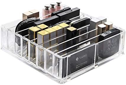 Organizador de maquiagem shypt, caixa de organizador de cosméticos de maquiagem acrílica clara para compactos,