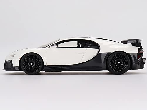 Bugatti Chiron Pur Sport White and Black 1/18 Modelo Car por velocidade máxima TS0387