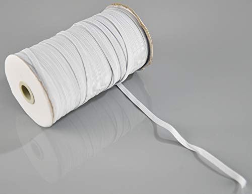 Cordão elástico plana Home-X, material de artesanato e costura DIY, cordas elásticas planas elásticas,