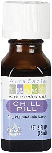 Aura Cacia Pill Pill Essential Oil Essential Blend | GC/MS testado para pureza | 15ml