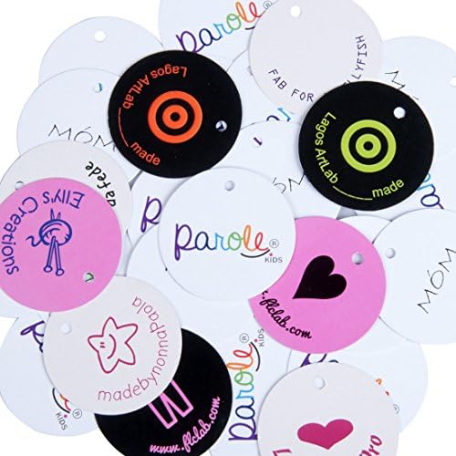 Wunderlabel personalizado personalizado personaliza redonda pendurar etiqueta de papel artesanato
