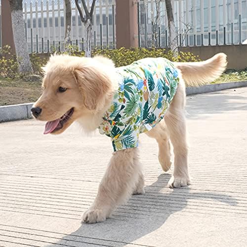 Camisa havaiana de cão harikaji, roupas de estimação de cães de cachorro grande para cães frios para