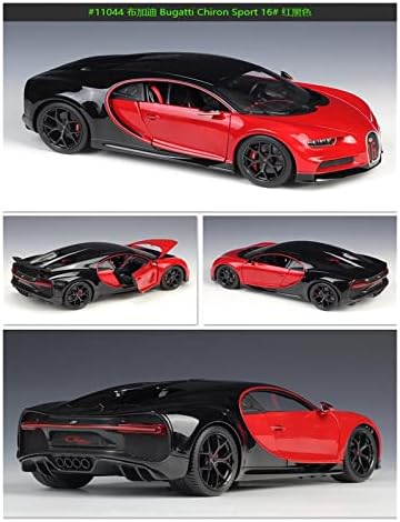 Veículos modelo de escala Apliqe para 2018 Bugatti Chiron Roadster Cool Black High Simulação