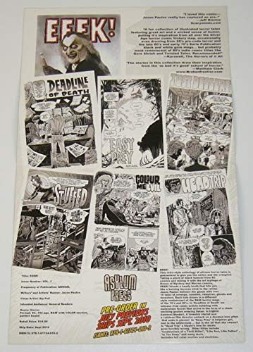 Eeek! - Obra de arte de Aly caiu - 8,5 x 14 Poster de dois lados - Asylum Press; poster