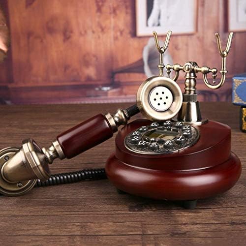 PDGJG Antique Decorativo Telefone, Telefone Linha Linha Casa Office Criativo Fixado Europeu Antique