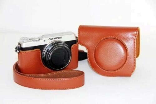 Caixa de câmera de couro PU de proteção, bolsa para Olympus sh1 sh2 sh-1/sh-2