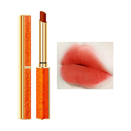 Roll Kissing On Lip Gloss Vintage 1980 Moda de batom de laranja da moda