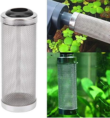 Guard de filtro de camarão de engrenagem de saúde YOSOO, filtro de malha de aquário a aço inoxidável
