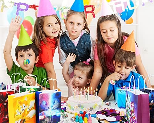 16pcs Party Favors Bags Gift Candy Bag Set, material de festa de aniversário, contém 16 estilos