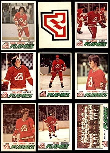 1977-78 O-PEE-Chee Calgary Flames perto da equipe definida Atlanta Flames GD+ Flames