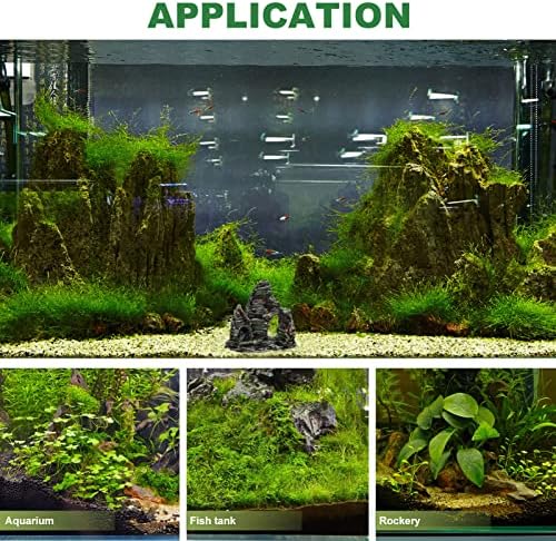Plantas artificiais de Patkaw Plantas artificiais Betta Fish Tank 3 Conjuntos de peixes Decorações de tanques