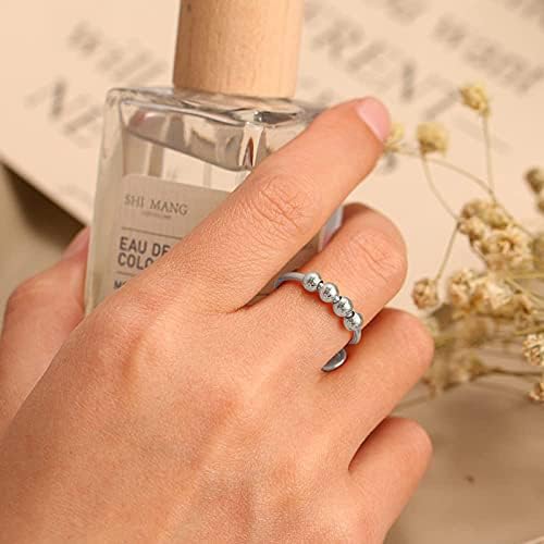 Bobina de dedo aninheiro ajustável para mulheres anéis para ansiedade anéis em espiral anéis de mouse para mulheres