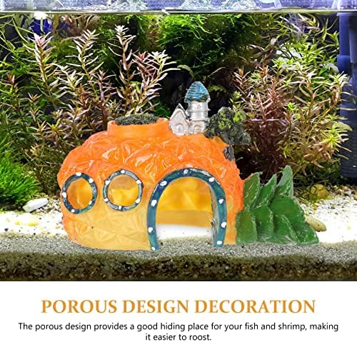 IPETBOOM Decorações de tanques de peixes Decorações de aquário Castelo Ornamento: Resina Ornamentos