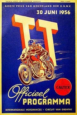 1956 Dutch T. T. Race de motocicletas - ímã de publicidade promocional