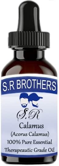 S.R Brothers Calamus puro e natural de grau de grau essencial de grau essencial com conta -gotas