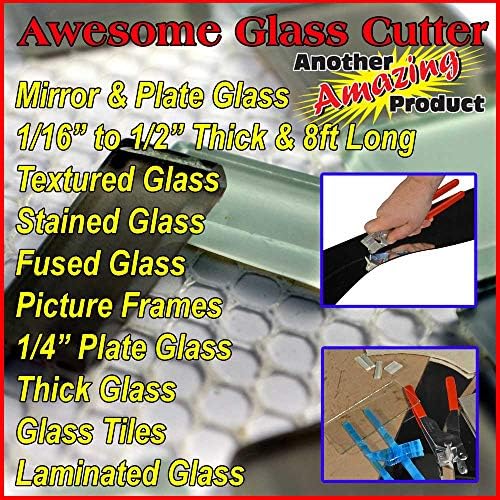 A incrível ferramenta de cortador de espelho de cortador de vidro com 3 rodas sobressalentes para manchas