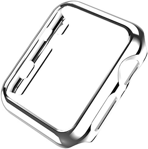 Coobes Compatível com a série de casos de relógio Apple 6 5/4 SE 44mm 40mm 40 mm, Ultra-Fiin PC Plating Bumper Bumper