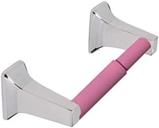 Suporte de rolo de papel higiênico rosa - haste de eixo de substituição de plástico - roll extensor
