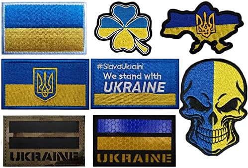 2 PCs Aliplus Ukraine Banda Patches Ucrânia Patches de escudo ukraine