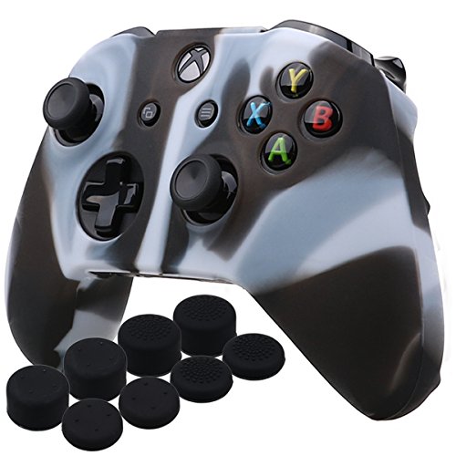 Caixa de pele da tampa de silicone YORHA para Microsoft Xbox One X & Xbox One S Controlador x 1 com Prof