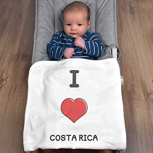 Azeeda 'I Love Costa Rica' Cotton Baby Clanta / xale