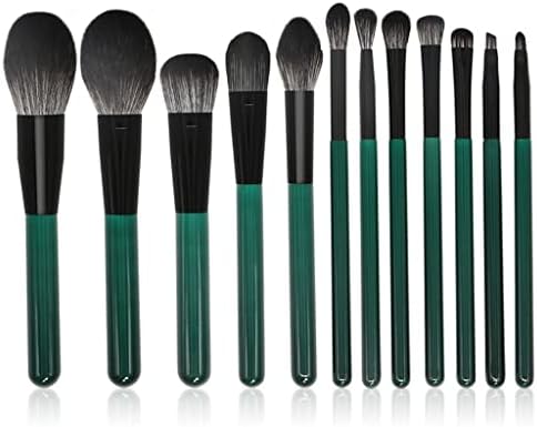 N/A 12 Brush de maquiagem Conjunto completo de ferramentas de beleza de pincel em pó soltas em pó soltas
