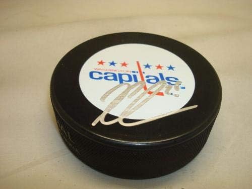 Jason Chimera assinou Washington Capitals Hockey Puck autografado 1A - Pucks autografados da NHL