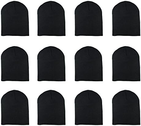 Gelonte knit skull tap warm de inverno de inverno gorrosos chapéu de 9 polegadas de comprimento